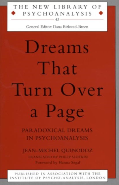Book cover of: Dreams That Turn Over a Page. By: Jean-M Quinodoz