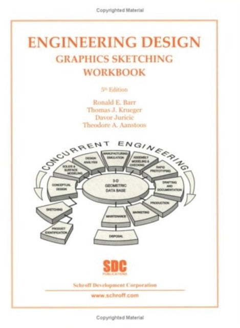 Book cover of: Engineering Design Graphics Sketching Workbook 5th ed.. By: Barr