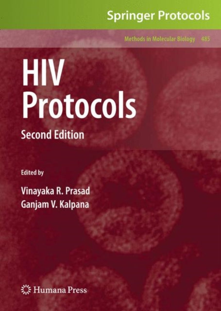 Book cover of: HIV Protocols. By: Vinayaka R. Prasad