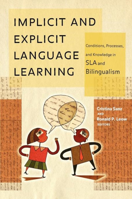 Book cover of: Implicit and Explicit Language Learning