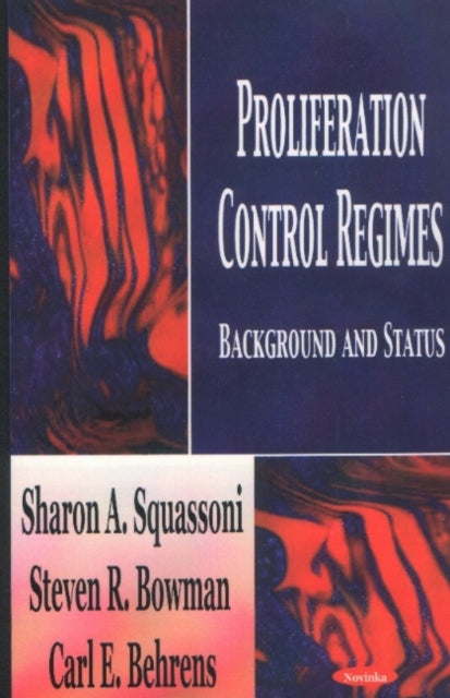 Book cover of: Proliferation Control Regimes