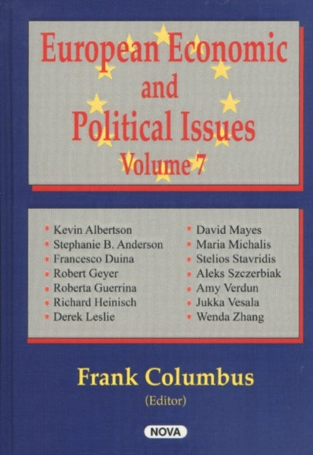 Book cover of: European Economic & Political Issues, Volume 7. By: Frank Columbus