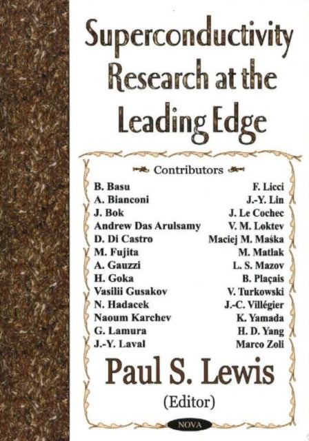 Book cover of: Superconductivity Research at the Leading Edge