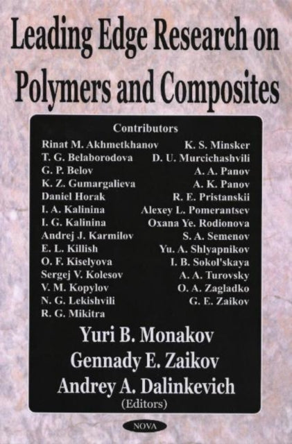 Book cover of: Leading Edge Research on Polymers & Composites