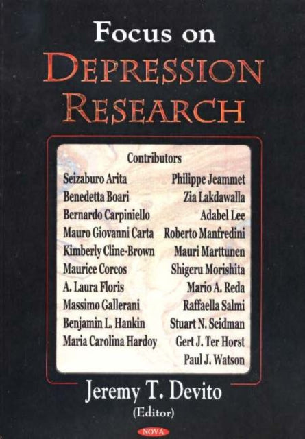 Book cover of: Focus in Depression Research