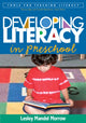 Book cover of: Developing Literacy in Preschool. By: Lesley Mandel Morrow