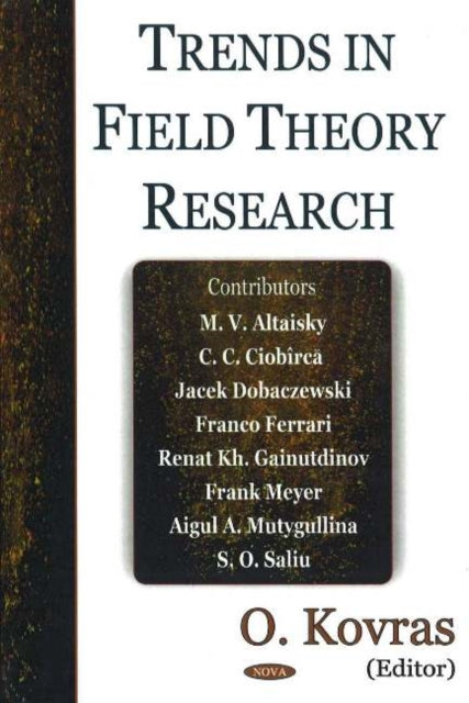 Book cover of: Trends in Field Theory Research