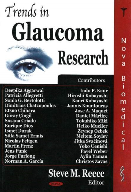 Book cover of: Trends in Glaucoma Research. By: Steve M. Reece