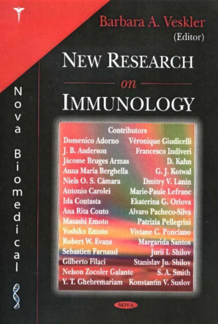 Book cover of: New Research on Immunology. By: Barbara A. Veskler