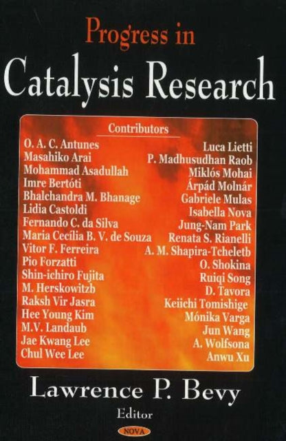 Book cover of: Progress in Catalysis Research