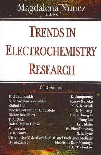 Book cover of: Trends in Electrochemistry Research