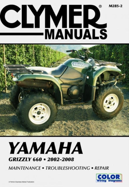 Book cover of: Clymer Yamaha Grizzly 660 2002-20. By: Clymer Publications