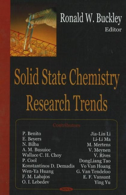 Book cover of: Solid State Chemistry Research Trends. By: Ronald W. Buckley