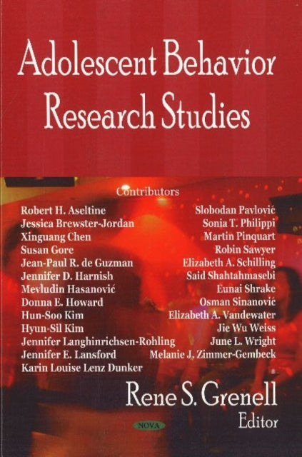 Book cover of: Adolescent Behavior Research Studies. By: Rene S. Grenell