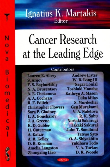 Book cover of: Cancer Research at the Leading Edge