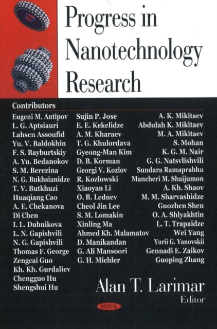 Book cover of: Progress in Nanotechnology Research