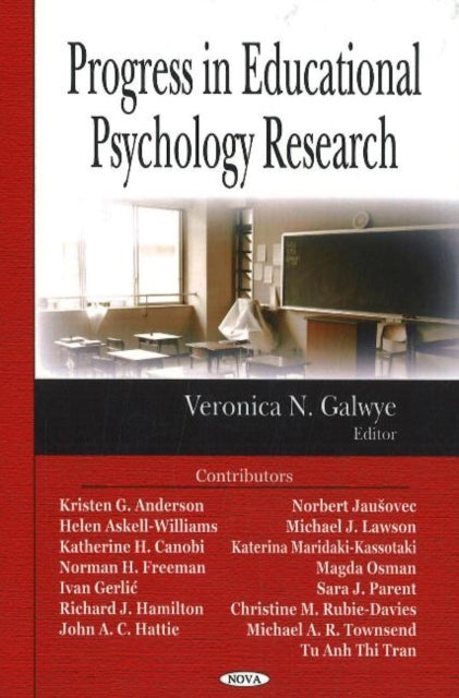 Book cover of: Progress in Educational Psychology Research. By: Veronica N. Galwye