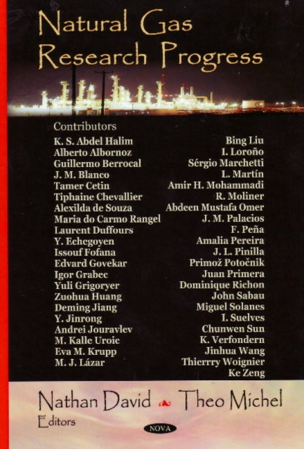 Book cover of: Natural Gas Research Progress. By: Nathan David