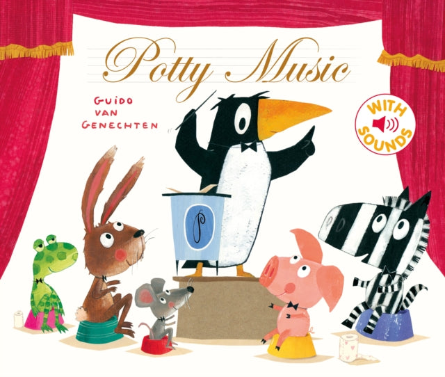 Book cover of: Potty music. By: Guido van Genechten