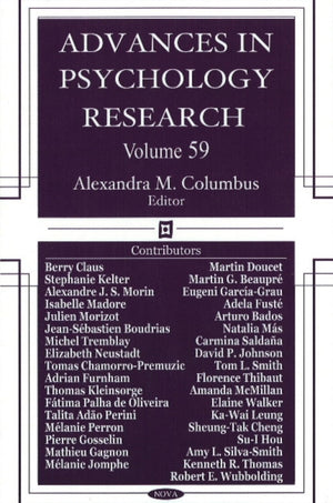 Advances in Psychology Research