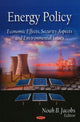 Book cover of: Energy Policy. By: Noah B. Jacobs