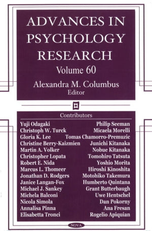 Advances in Psychology Research