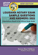 Book cover of: Louisiana Notary Exam Sample Questions and Answers 2022. By: Steven Alan Childress