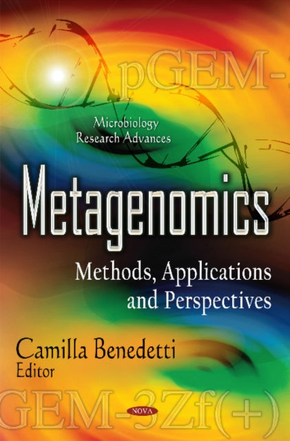 Book cover of: Metagenomics. By: Camilla Benedetti