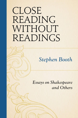 Close Reading without Readings