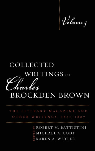 Book cover of: Collected Writings of Charles Brockden Brown. By: Charles Brockden Brown