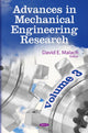 Book cover of: Advances in Mechanical Engineering Research. By: David E. Malach