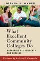 Book cover of: What Excellent Community Colleges Do. By: Joshua S. Wyner