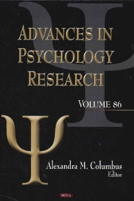 Book cover of: Advances in Psychology Research. By: Alexandra M. Columbus