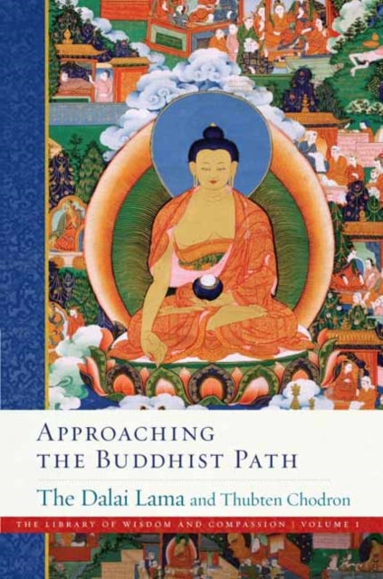 Book cover of: Approaching the Buddhist Path. By: His Holiness Tenzin Gyatso the XIV Dalai Lama