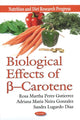 Book cover of: Biological Effects of ß --Carotene. By: Rosa Martha Pérez Gutiérrez