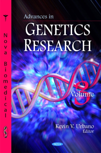 Book cover of: Advances in Genetics Research. By: Kevin V. Urbano