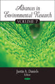 Book cover of: Advances in Environmental Research. By: Justin A. Daniels