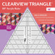 Book cover of: Clearview Triangle (TM) 60 Degrees Acrylic Ruler - 10". By: Quilt with Marci Baker