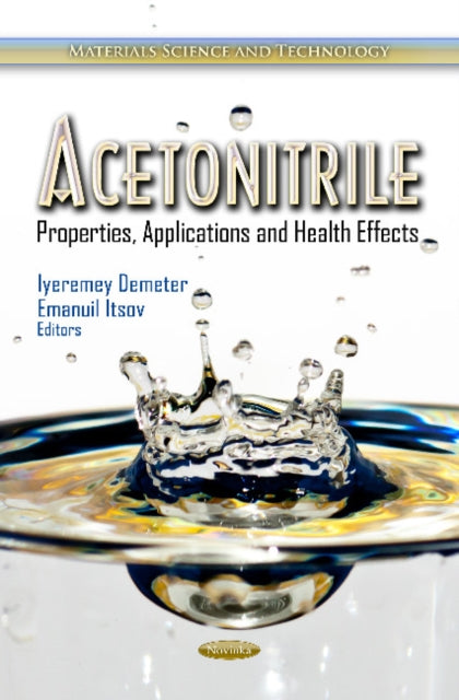 Book cover of: Acetonitrile. By: Iyeremey Demeter