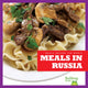 Book cover of: Meals in Russia. By: R.J. Bailey
