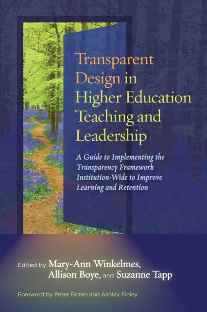 Book cover of: Transparent Design in Higher Education Teaching and Leadership. By: Mary-Ann Winkelmes