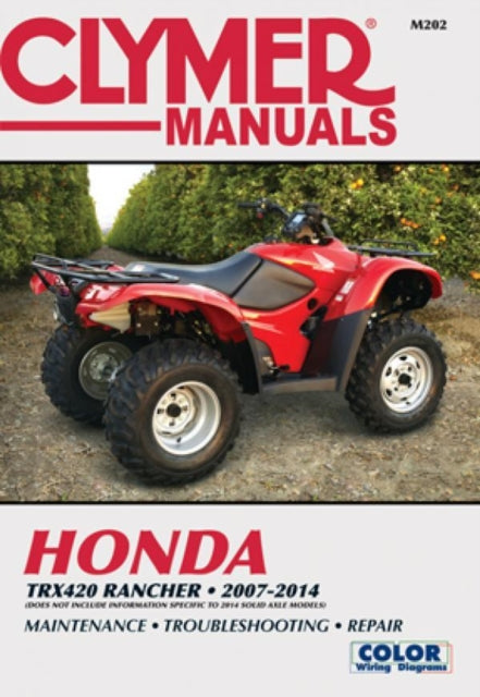 Book cover of: Honda TRX420 Rancher ATV (2007-2014) Service Repair Manual. By: Editors of Haynes Manuals