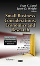 Book cover of: Small Business Considerations, Economics & Research. By: Evan C. Lund