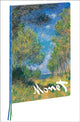 Book cover of: Pine Tree Path, Claude Monet A4 Notebook. By: Claude Monet