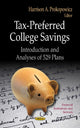 Book cover of: Tax-Preferred College Savings. By: Harrison A. Prokopowicz