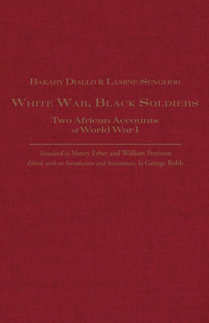Book cover of: White War, Black Soldiers. By: George Robb