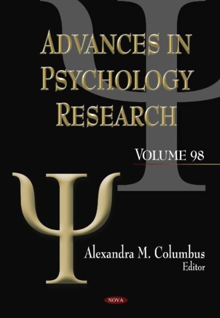 Book cover of: Advances in Psychology Research. By: Alexandra M. Columbus