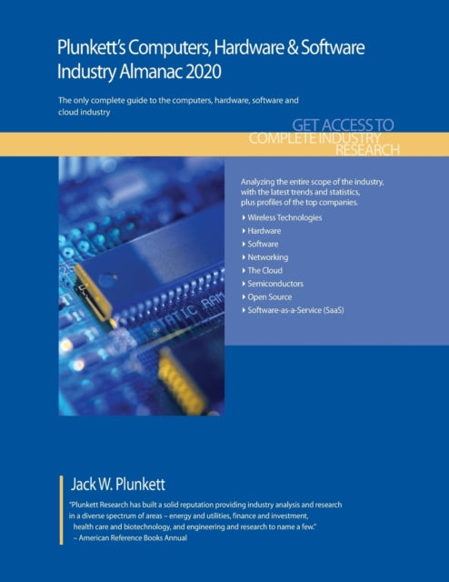 Book cover of: Plunkett's Computers, Hardware & Software Industry Almanac 2020. By: Jack W. Plunkett