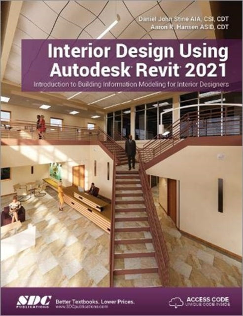 Book cover of: Interior Design Using Autodesk Revit 2021. By: Aaron Hansen