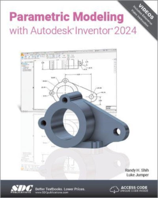 Book cover of: Parametric Modeling with Autodesk Inventor 2024. By: Luke Jumper